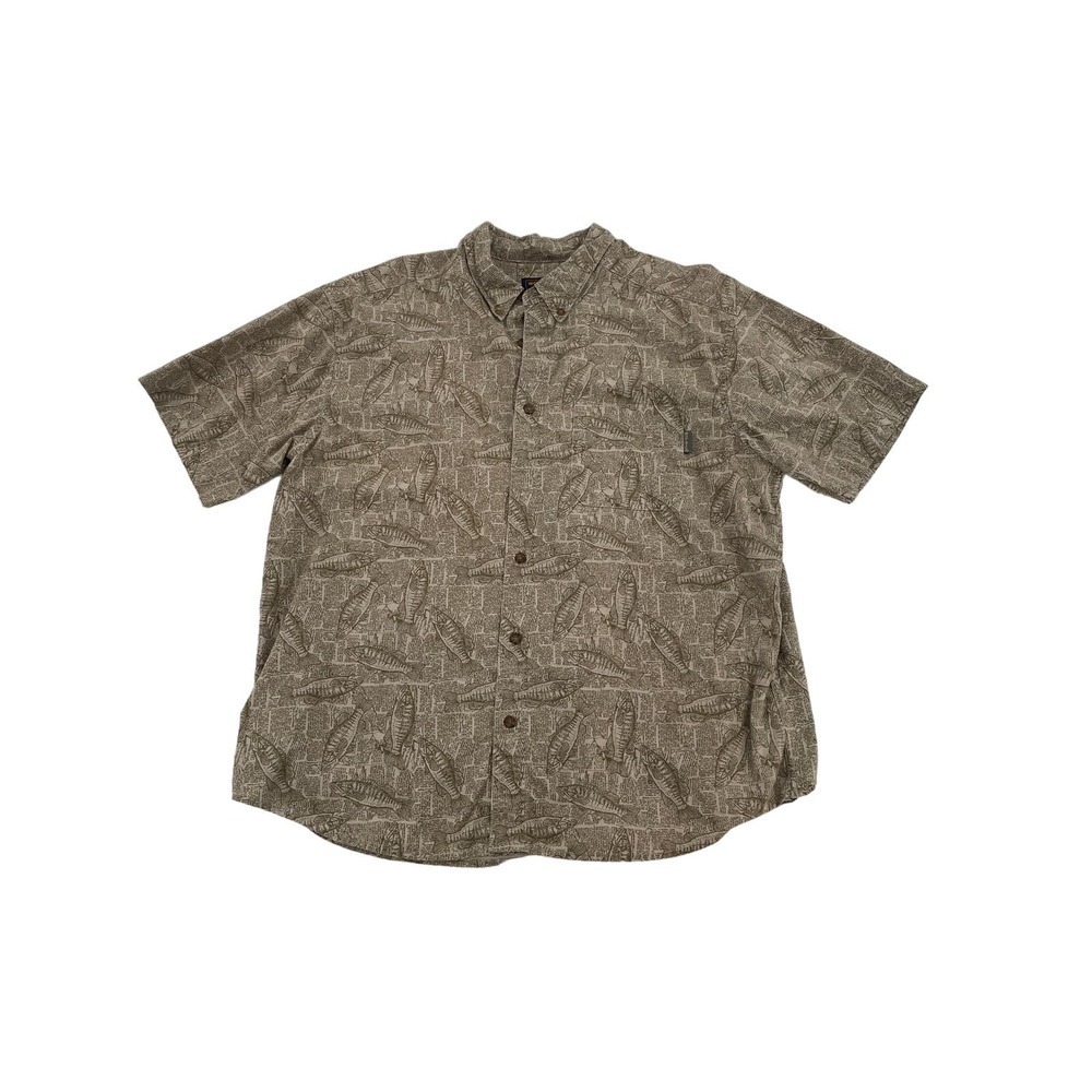 Mens WoolRich Red Bass Button-up XL